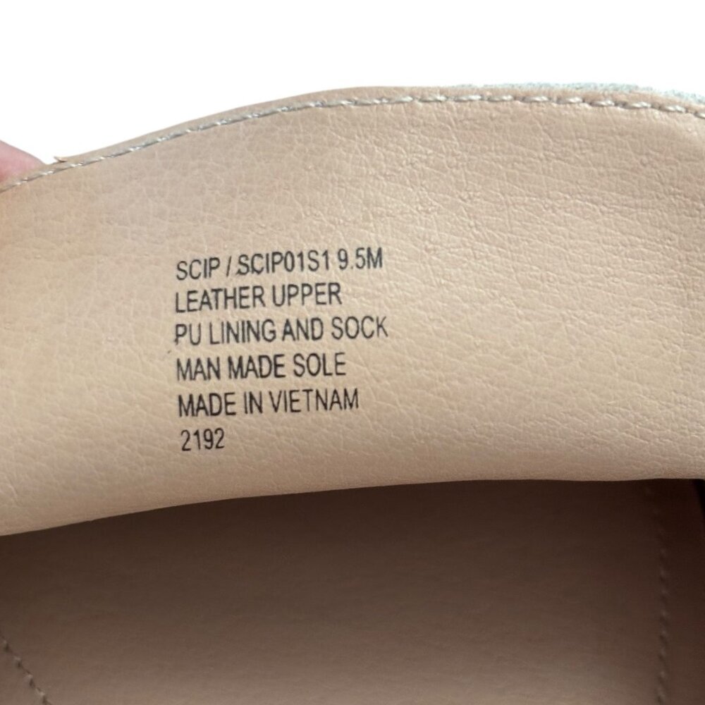 STEVE MADDEN Scip Suede Mules Flats Creamy Beige Pointed Toe Size 9.5 Slip On - Picture 9 of 10